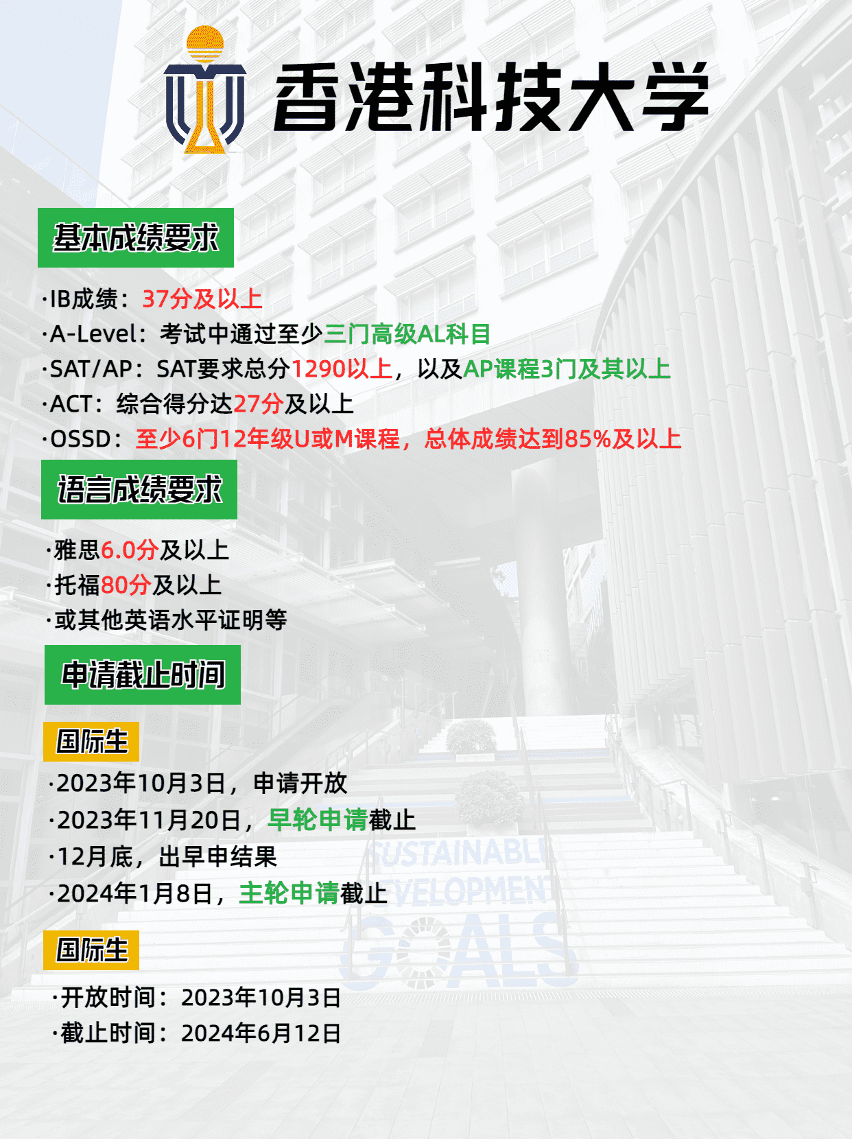 2024年香港科技大學(xué)本科申請(qǐng)要求、申請(qǐng)時(shí)間，別錯(cuò)過了申請(qǐng)哦